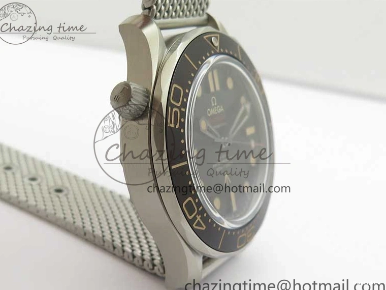 0215 Seamaster 300 “No Time to Die” Limited Edition ORF 1:1 Best Edition on SS Mesh Bracelet A8806 (Free Nato Strap) Durable 7866